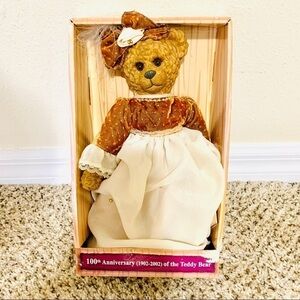100TH ANNIVERSARY TEDDY BEAR Limited EDITION 2002 Y2K Vintage
